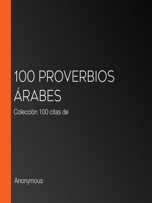 100 Proverbios árabes - Audiobook